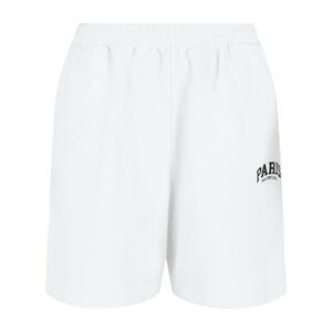 Balenciaga Paris Logo Sweat Shorts White Mens